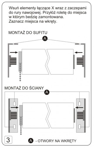 Instrukcja montazu rolety klasycznej deKEA